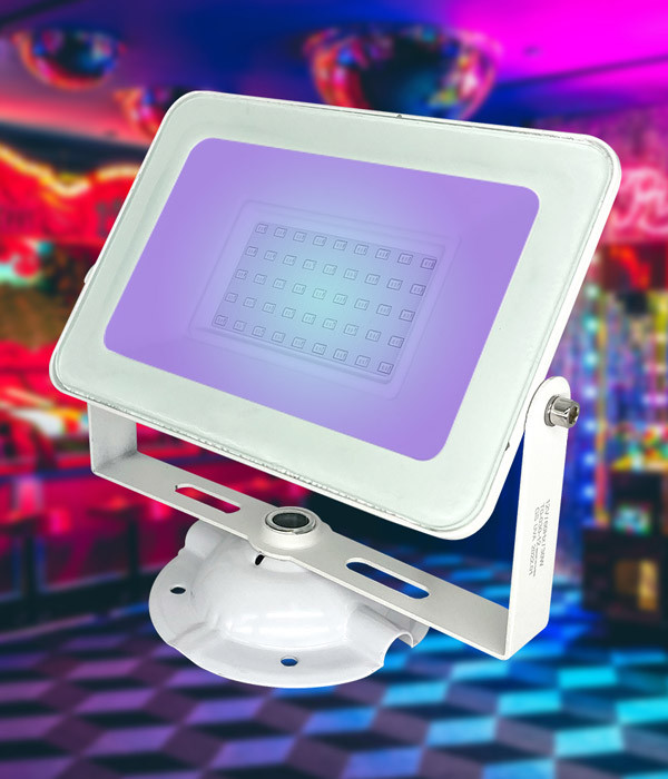 LED DC 12V UV 블랙라이트 투광기 30W