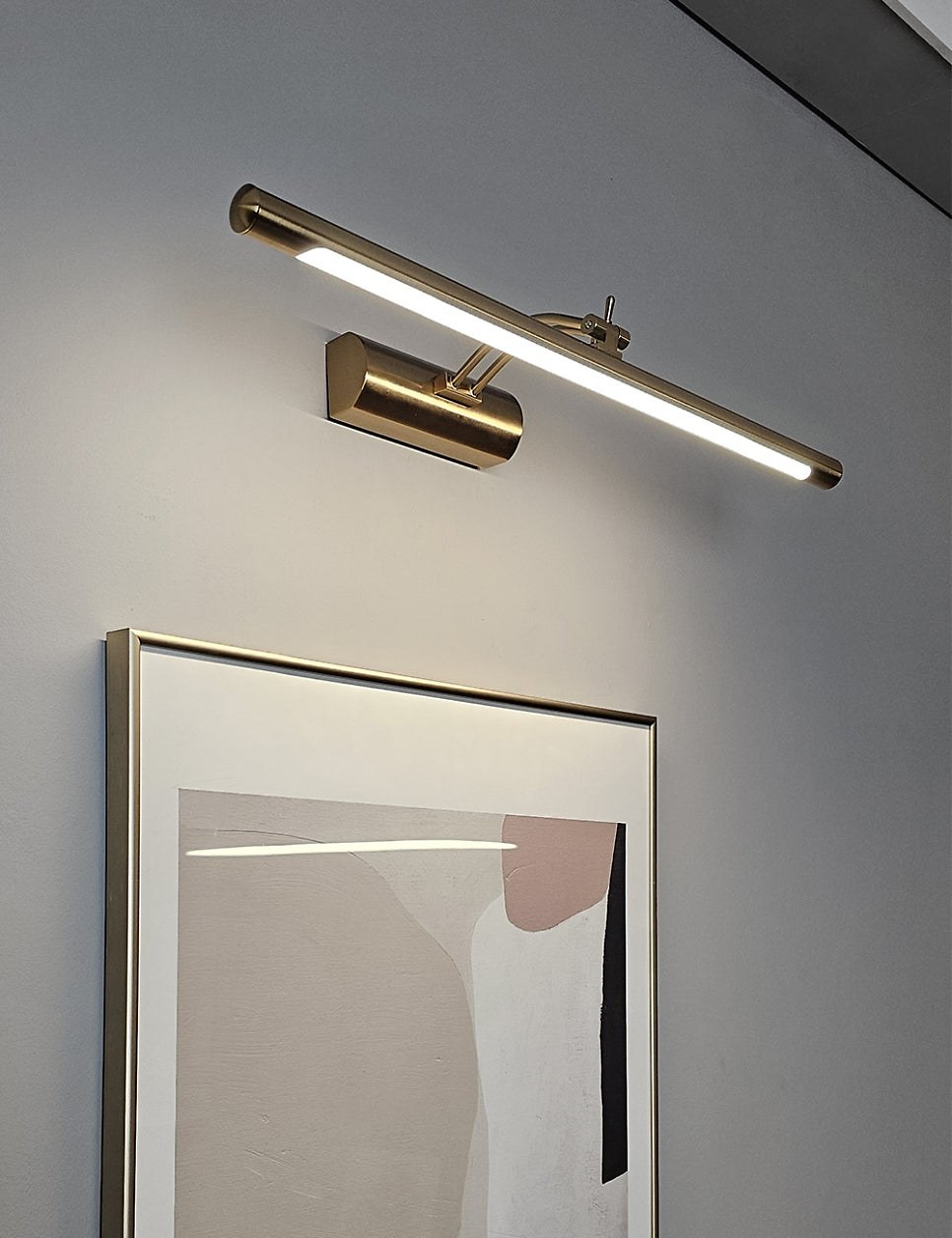 LED 일체형 갤러리 벽등 라운드 (브론즈)