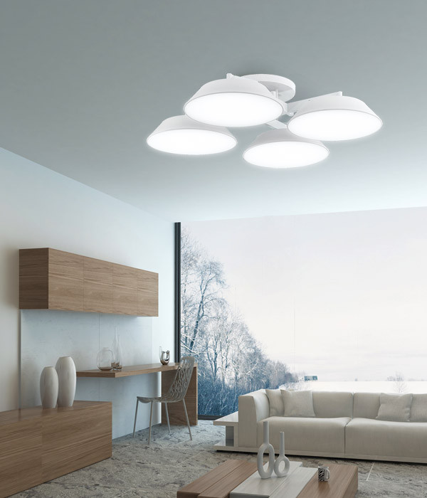 모던 4등 직부 LED 160W (백색)