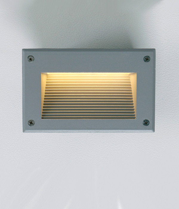 4502 LED 사각 계단매입 6W (그레이) (타공크기 : 157mm x 96mm)