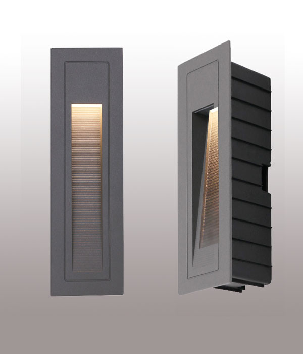 LED 211 외부 계단매입 (그레이) ( LED 3W 3000K )