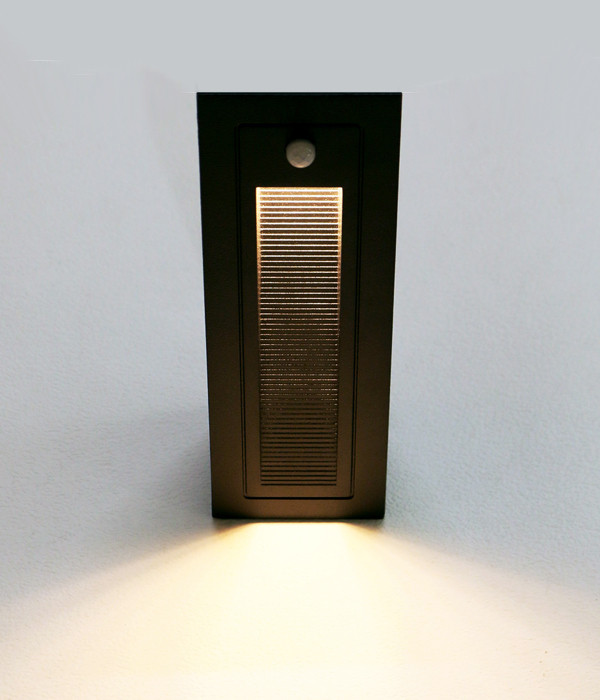 LED Q211 외부 센서 매입벽등 ( 블랙 ) ( LED 3W 3000K )