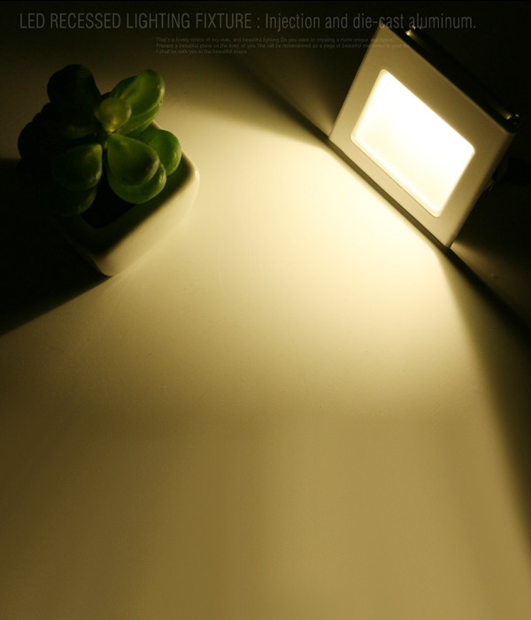 LED 계단매입 ODL-037 1W (화이트/블랙) (실내용)