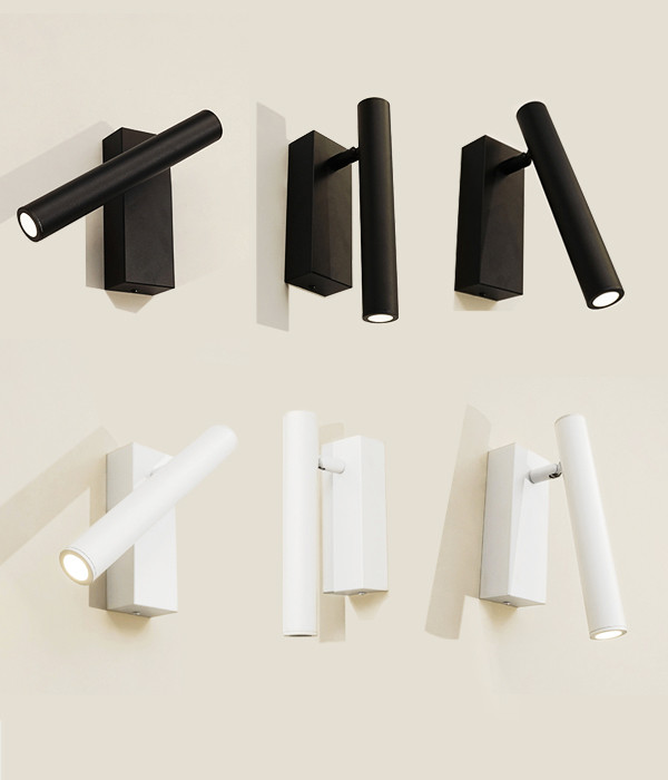 LED COB 원통 초슬림 1구 회전형 (LED 5W 일체형 3000K 화이트/블랙)