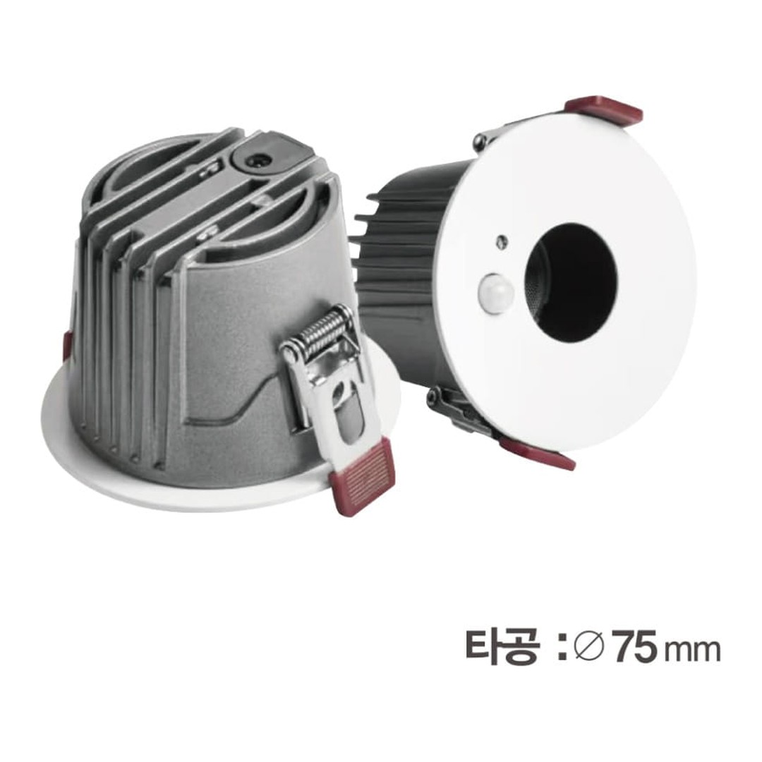 KS. 3" 센서매입등 LED 10W